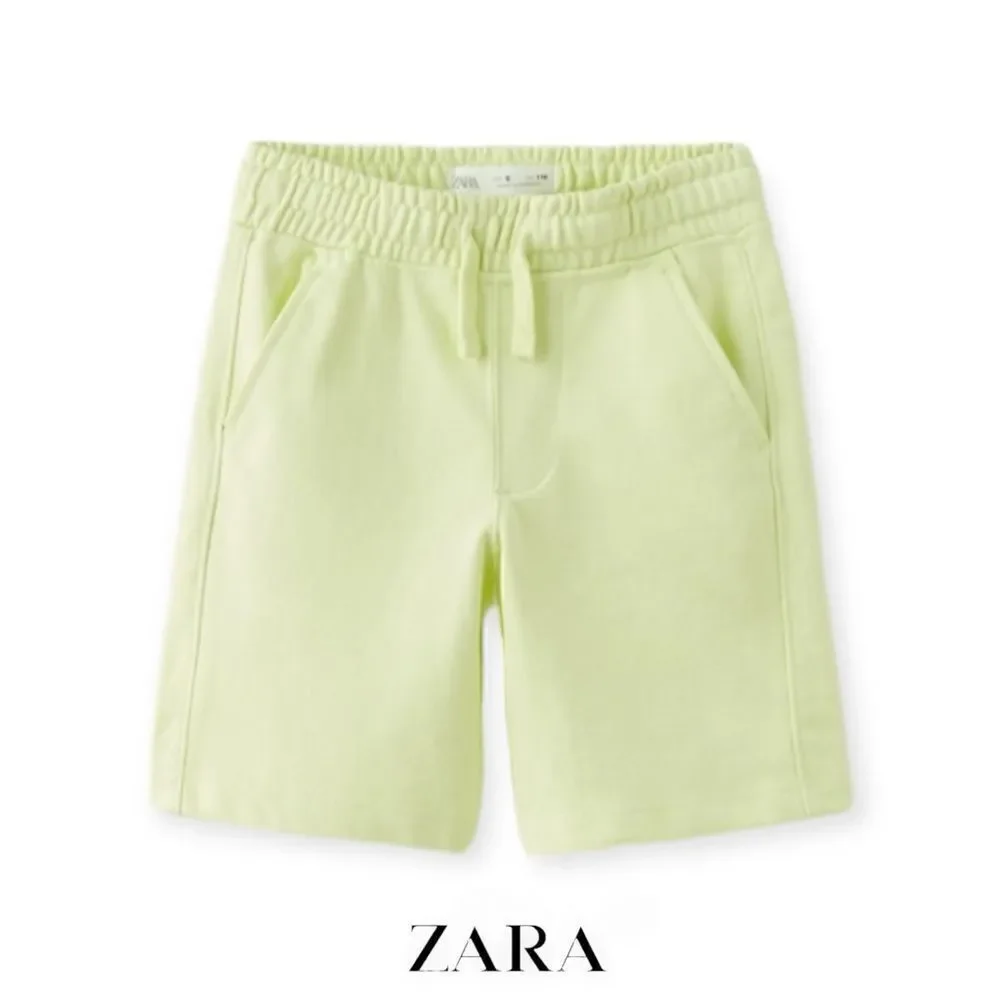 ZARA Kids | Light Lime Green | PLUSH SHORTS